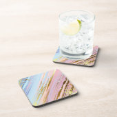 Textured Pink Background Getränkeuntersetzer (Rechte Seite)