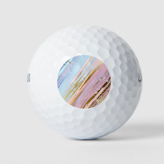 Textured Pink Background Golfball (Vorderseite)