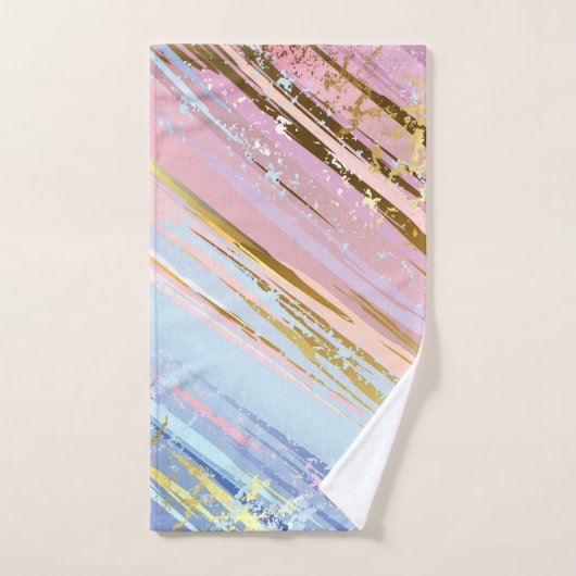Textured Pink Background Handtuch (Handtuch)