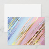 Textured Pink Background Hinweiskarte (Vorne/Hinten)