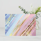 Textured Pink Background Hinweiskarte (Stehend Vorderseite)