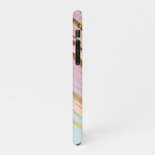 Textured Pink Background iPhone Hülle (Linke Seite)