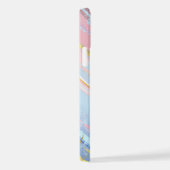 Textured Pink Background iPhone Hülle (Rechte Seite)