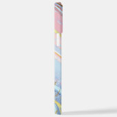 Textured Pink Background iPhone Hülle (Rechte Seite)