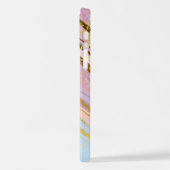 Textured Pink Background iPhone Hülle (Linke Seite)