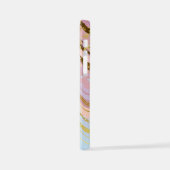 Textured Pink Background iPhone Hülle (Linke Seite)