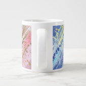 Textured Pink Background Jumbo-Tasse (Rückseite)