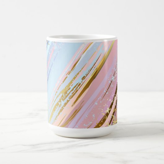Textured Pink Background Kaffeetasse (Mittel)