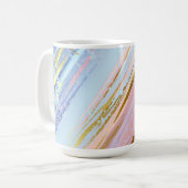 Textured Pink Background Kaffeetasse (Vorderseite Links)