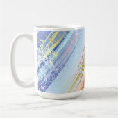 Textured Pink Background Kaffeetasse (Links)