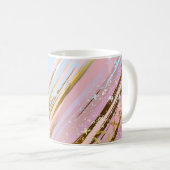Textured Pink Background Kaffeetasse (VorderseiteRechts)