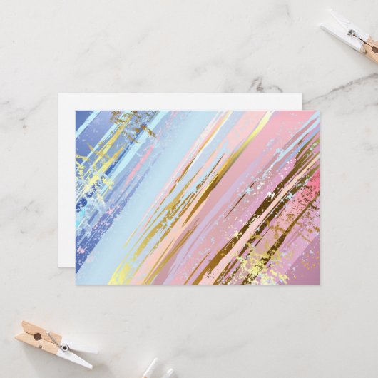 Textured Pink Background Karte (Vorderseite/Rückseite Beispiel)