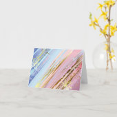 Textured Pink Background Karte (Gelbe Blume)