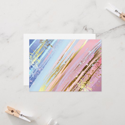 Textured Pink Background Karte (Vorderseite/Rückseite Beispiel)