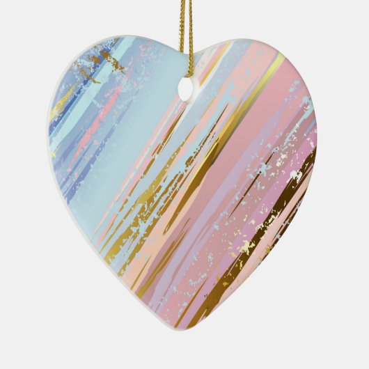 Textured Pink Background Keramik Ornament (Rechts)