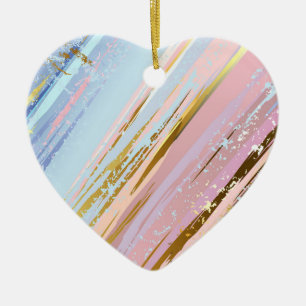 Textured Pink Background Keramik Ornament