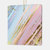 Textured Pink Background Keramikornament (Links)