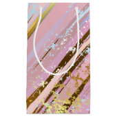 Textured Pink Background Kleine Geschenktüte (Vorderseite)