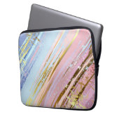 Textured Pink Background Laptopschutzhülle (Vorderseite Links)