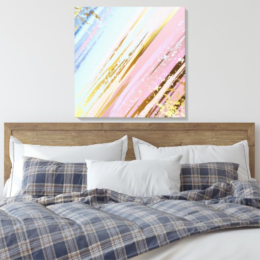 Textured Pink Background Leinwanddruck (Insitu (Schlafzimmer))