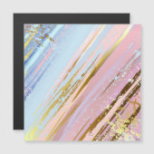 Textured Pink Background Magneteinladung (Vorne/Hinten)