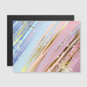 Textured Pink Background Magneteinladung (Vorne/Hinten)