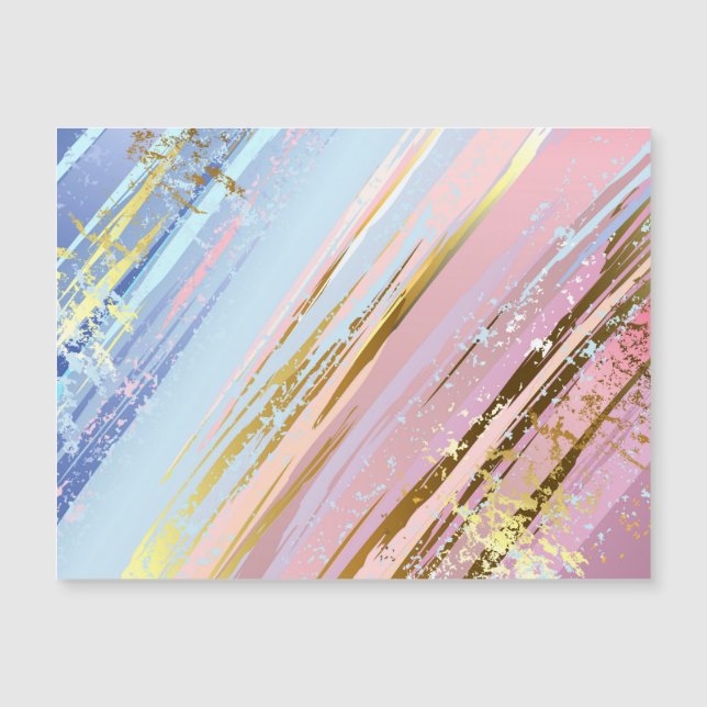 Textured Pink Background Magnetkarte (Vorderseite)