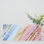 Textured Pink Background Menükarte (Stehend Vorderseite)