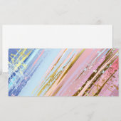 Textured Pink Background Menükarte (Vorne/Hinten)