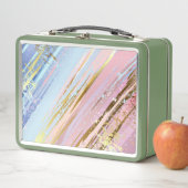 Textured Pink Background Metall Brotdose (Beispiel)