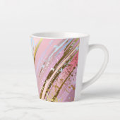 Textured Pink Background Milchtasse (Rechts)