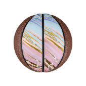 Textured Pink Background Mini Basketball (Vertikal)