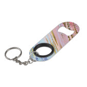 Textured Pink Background Mini Flaschenöffner (Vorderseite Schrägansicht)