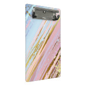 Textured Pink Background Mini Klemmbrett (Schrägansicht)