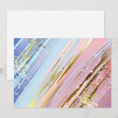Textured Pink Background Mitteilungskarte (Vorne/Hinten)