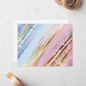 Textured Pink Background Mitteilungskarte (Vorderseite/Rückseite Beispiel)