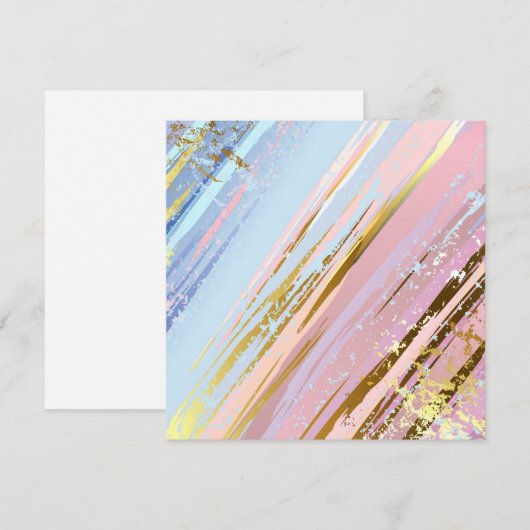 Textured Pink Background Mitteilungskarte (Vorne/Hinten)