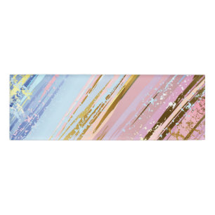 Textured Pink Background Namenschild