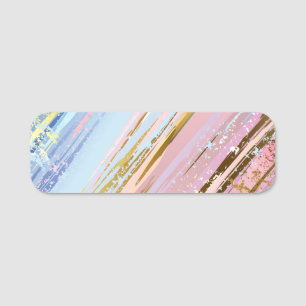 Textured Pink Background Namensschild