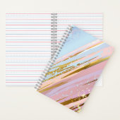 Textured Pink Background Notizblock (Innen)