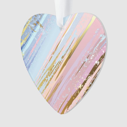 Textured Pink Background Ornament (Vorderseite)