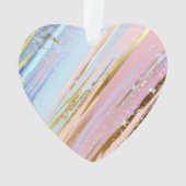 Textured Pink Background Ornament (Rückseite)