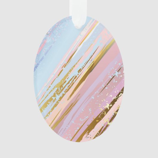 Textured Pink Background Ornament (Vorderseite)