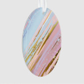 Textured Pink Background Ornament (Vorderseite)