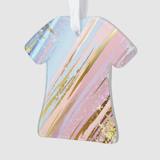 Textured Pink Background Ornament (Vorderseite)