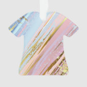 Textured Pink Background Ornament (Vorderseite)