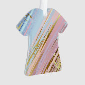 Textured Pink Background Ornament (Vorderseite)