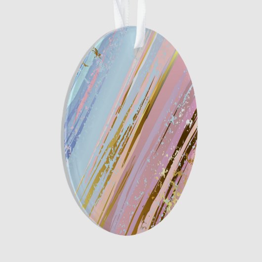 Textured Pink Background Ornament (Vorderseite)