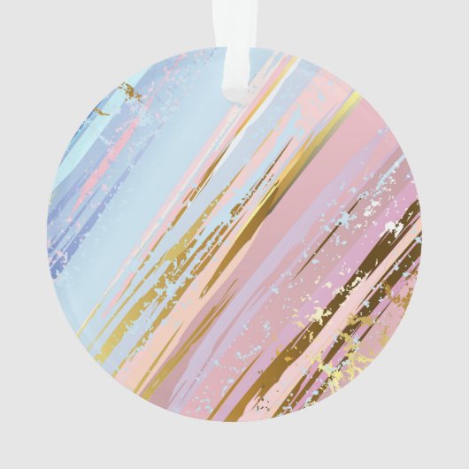 Textured Pink Background Ornament (Rückseite)