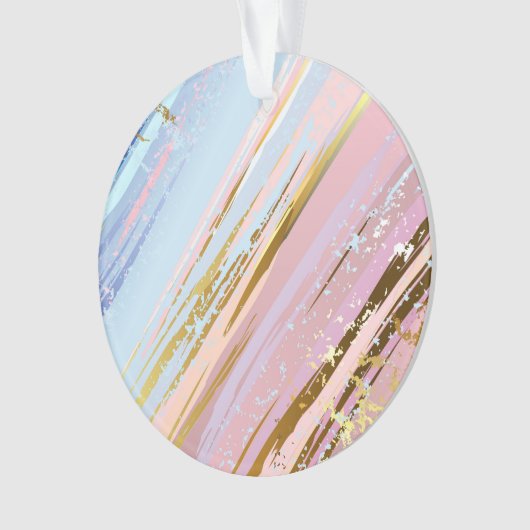 Textured Pink Background Ornament (Vorderseite)